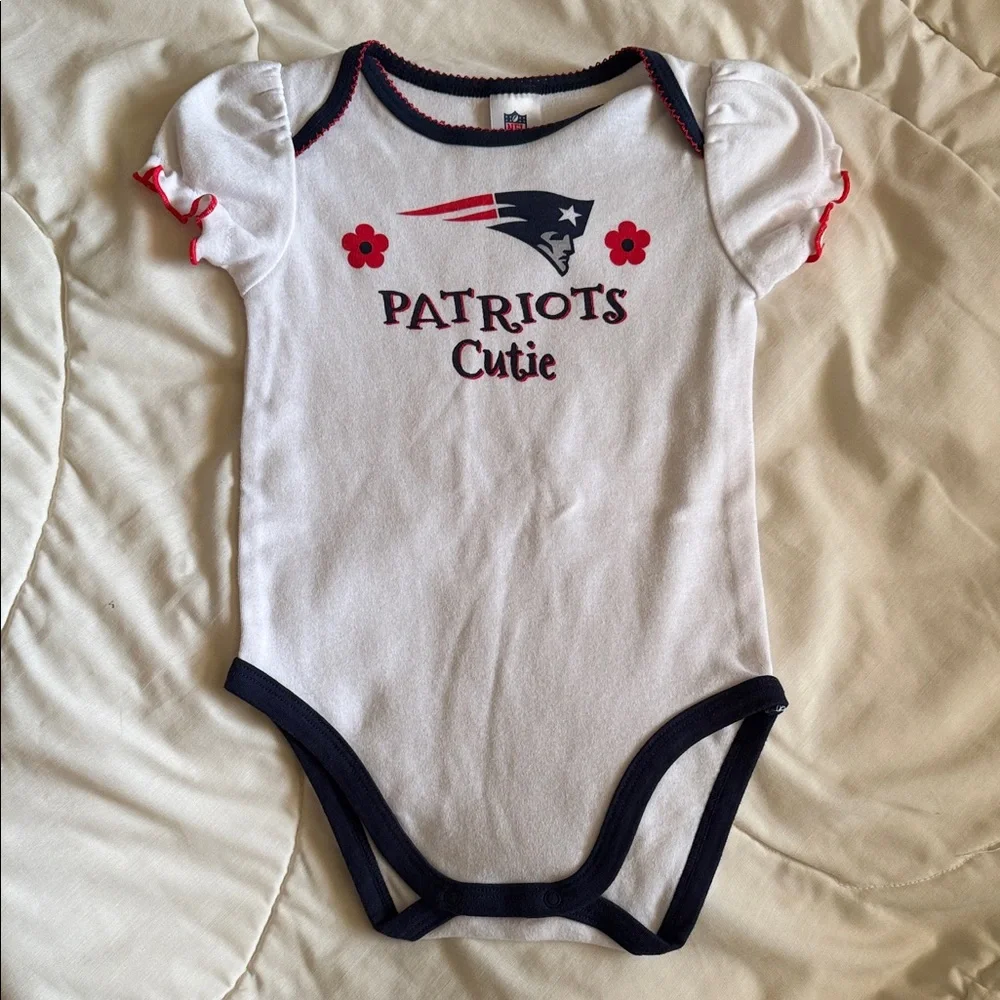 New England Patriots Baby Onesies Set Lot 18 Months